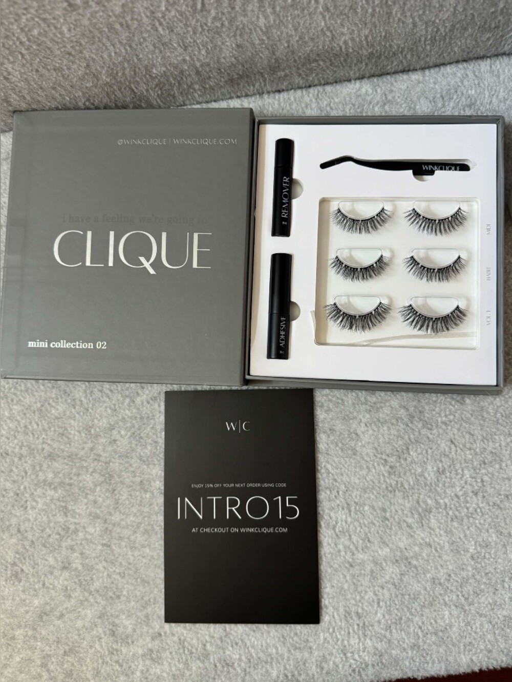 Clique Mini Collection 02 Faux Lash Set in Black